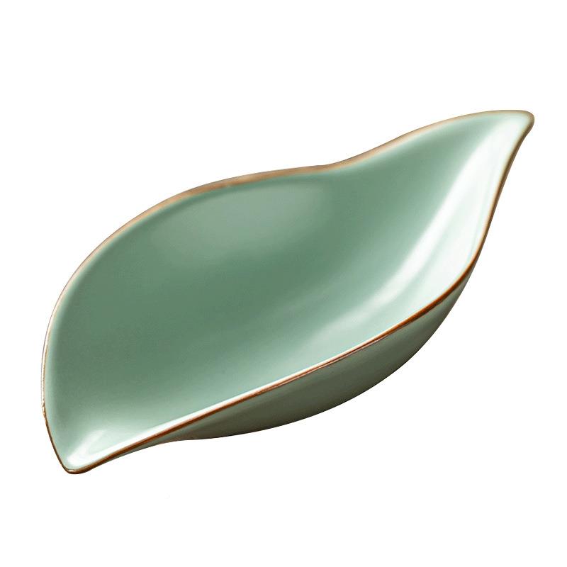 天青汝窑茶则茶二荷茶拨匙件套茶茶铲茶道XF-20220陶茶艺赏功夫茶