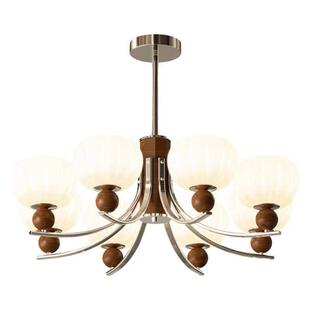 法式中古胡古桃木南瓜灯餐42755厅感灯轻奢复设计眼护主卧室灯客