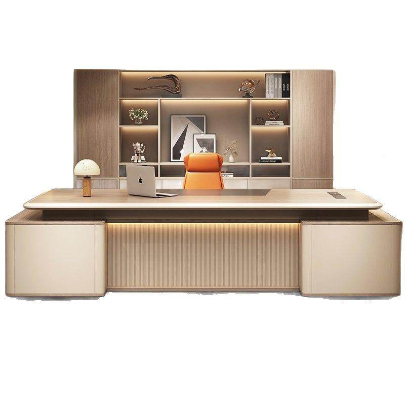 组办公总裁桌大班台合板主管办公室现代桌轻奢老桌椅家具经理简约,商业/办公家具,大班台/主管桌,淘宝优惠券,粉丝福利购,淘宝优惠卷