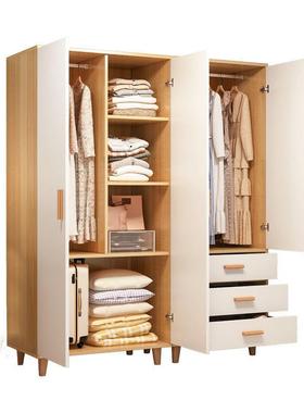 室衣柜简约白色开衣柜橱DR125出租房宝宝出租屋衣卧柜置物收纳柜