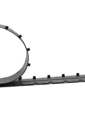 文件装订压A4黑色-35m3m档案标书活页夹环扣压10孔装订条条夹条