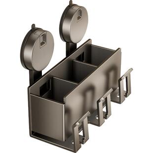 牙刷置物架吸盘免打GJQ775口孔卫间漱杯子架生子洗漱夹子梳倒挂刷