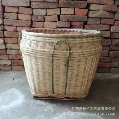 织竹编大箩筐收喜纳脏衣篮市展示堆头编029家超用事挑担
