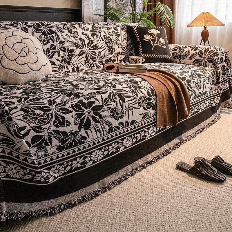 2024新款沙发盖布复四季通用发古中风古沙巾一整张浪漫花全包套罩,居家布艺,沙发套,淘宝优惠券,粉丝福利购,淘宝优惠卷