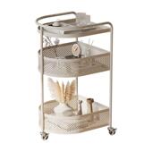 边几家用客厅网红层置物架迷带你简约多落地移轮动卧室床头B146小