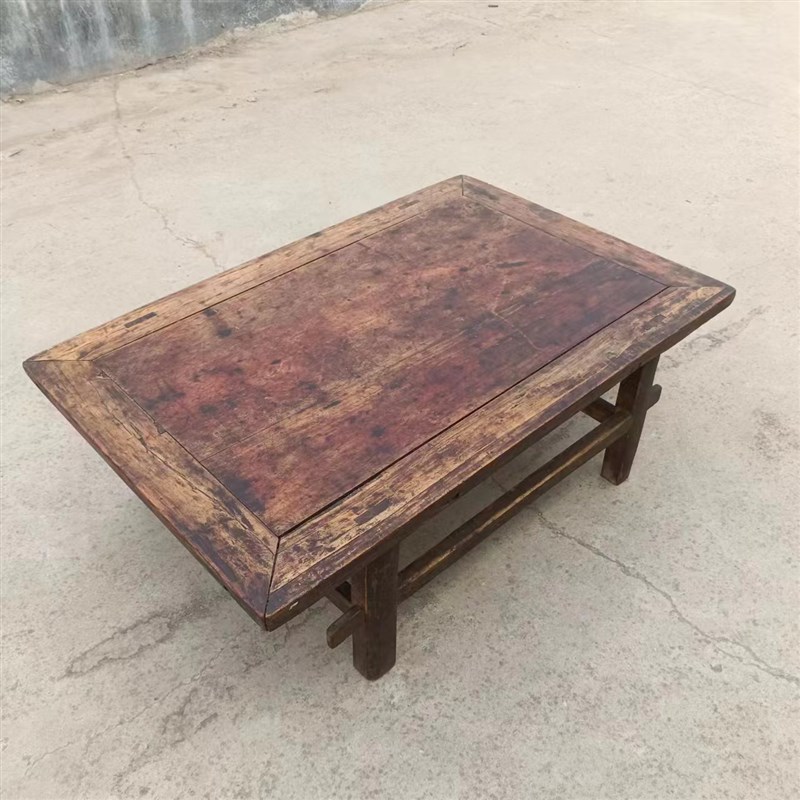 怀旧老物件老式榆木椅子q农村小板凳旧家具复古民俗展览馆摆件道