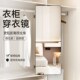 实木全身镜落地镜家用卧室置物可旋转移动衣帽架带镜面一体穿衣镜