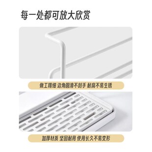 杯架厨房台面分层置物架双层沥水架功夫茶水杯分层架瓶子架子收纳