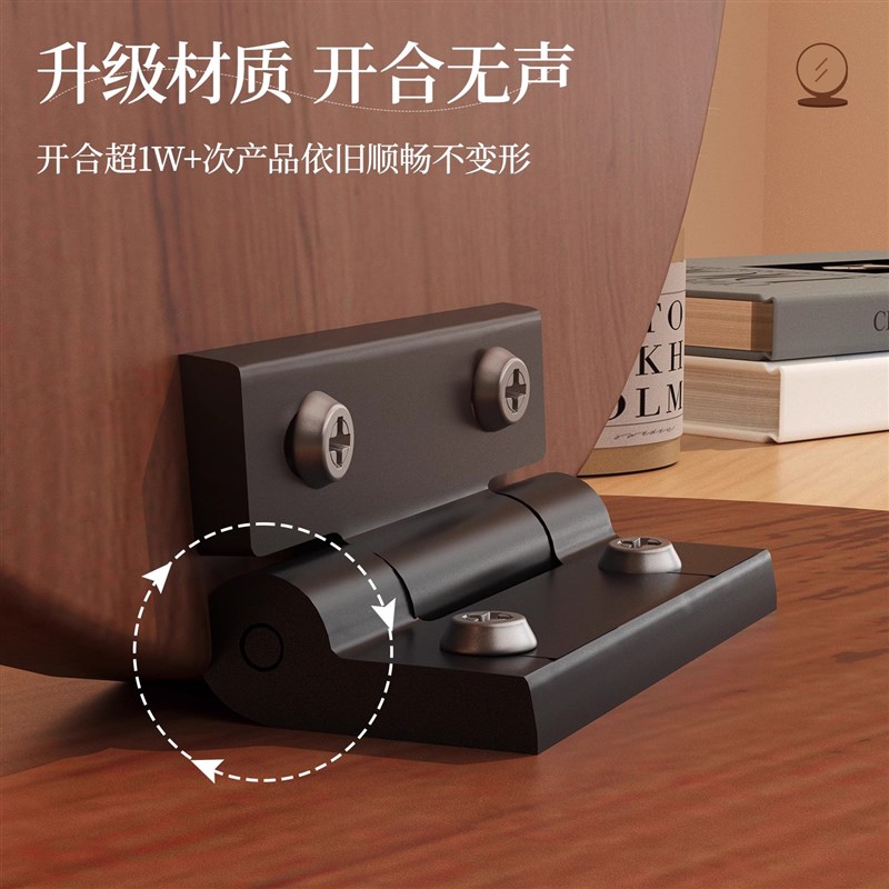 实木化妆镜家用桌面台式复古随身折叠大号梳妆镜女卧Y室梳妆台镜