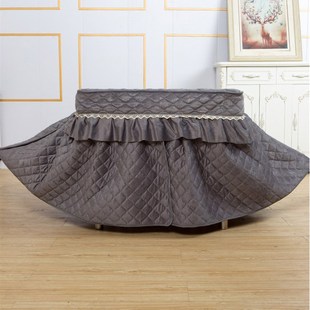 绒布加厚烤火罩裙摆夹棉电炉套揭盖正方形罩子烤火桌子罩套家用新