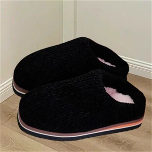 毛线拖鞋女居家保暖婚嫁针织纯手工编织成品冬天男士毛线鞋厚底