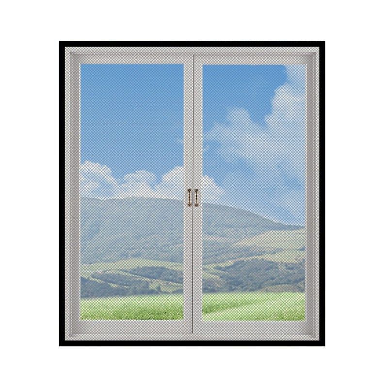 防蚊纱窗网自装卷收帘自粘门帘免打孔粘贴式沙网窗纱防虫网魔术贴,居家日用,纱窗/纱门,淘宝优惠券,粉丝福利购,淘宝优惠卷