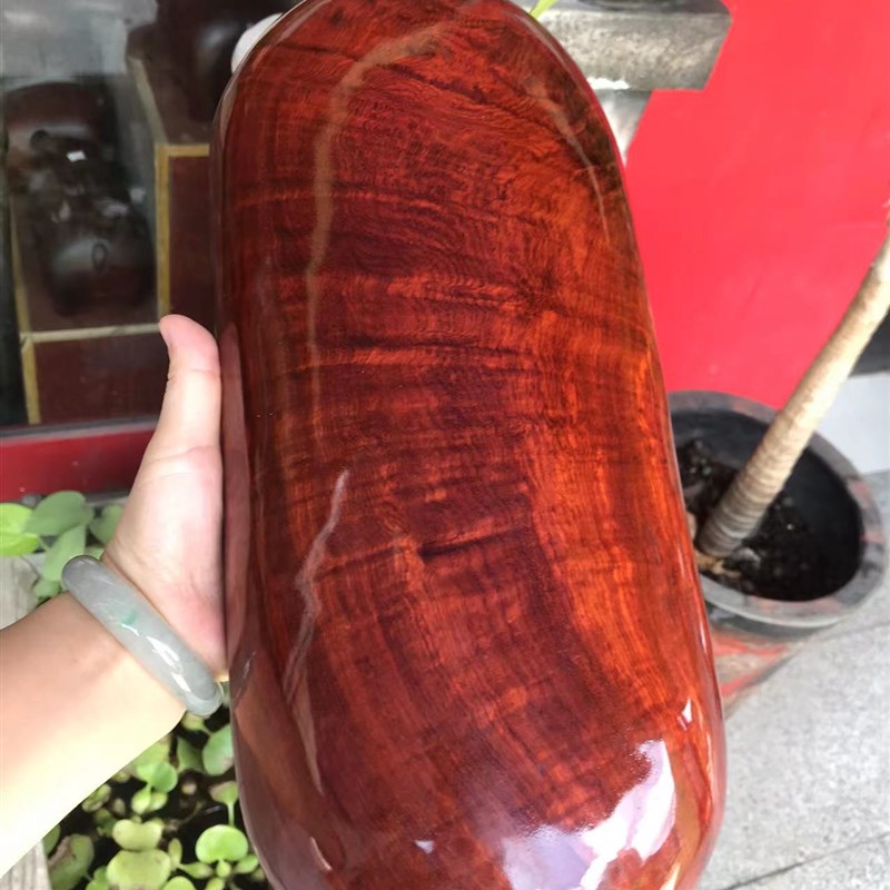 缅甸花梨木枕头实木凉枕红木保健修复枕颈椎专用枕头护颈硬木脉枕