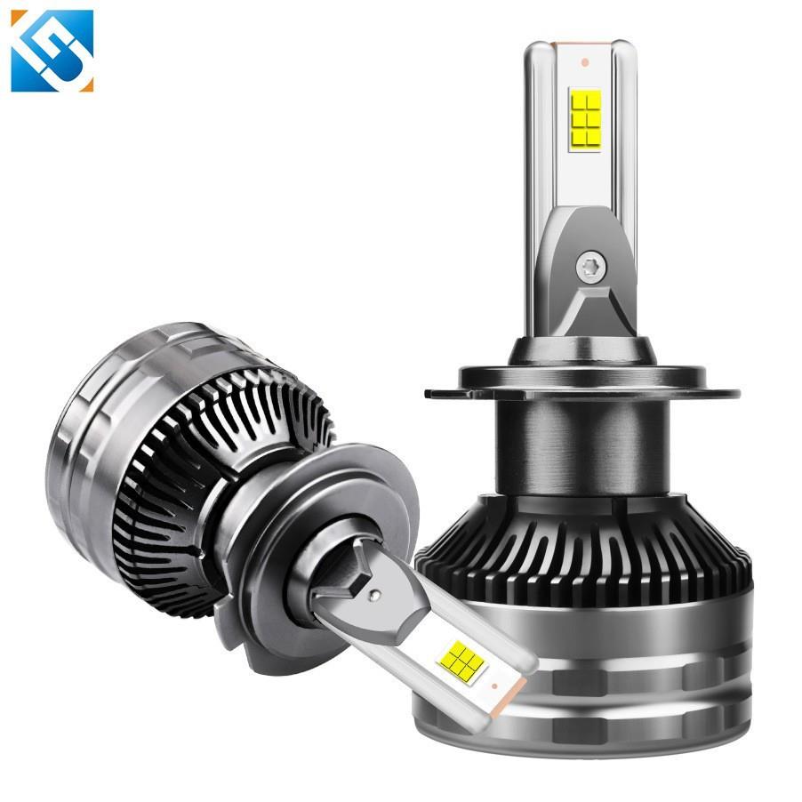 跨境汽车LED大灯T8双铜管80WH4/H11/H1/H7/9005/9007/5202头灯