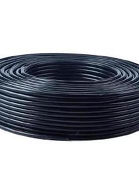 双芯软电缆黑色足米4n平方工程3芯电t缆电线无氧铜芯2芯软铜芯电