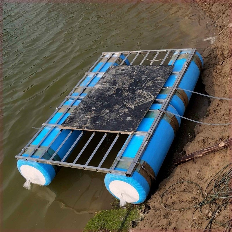 水上多用途实心泡沫浮桶用于钓台浮桥浮船网箱简易泡沫船承重使用