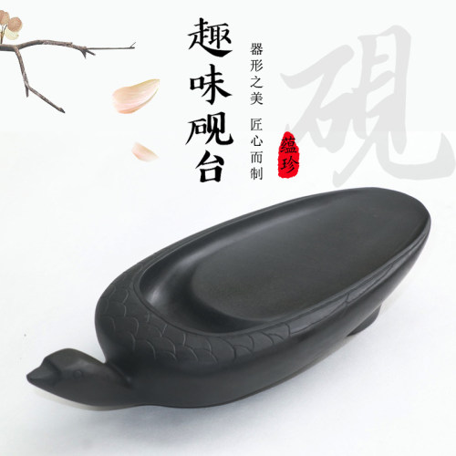 发墨如油老坑四大名坑书法书画歙砚文房四宝砚台宣纸湖笔端砚墨条