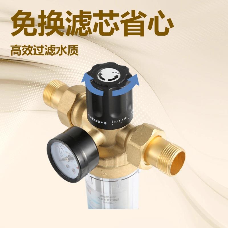 前置过滤器反冲洗全屋自来水井水过滤器家用进水管过滤器免换滤芯