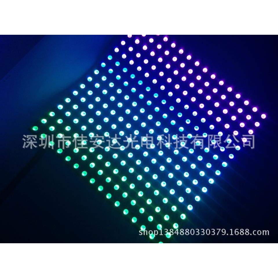 5V APA102像素屏 16*16 / 32*8像素点  双信号线CLK  DAT输入