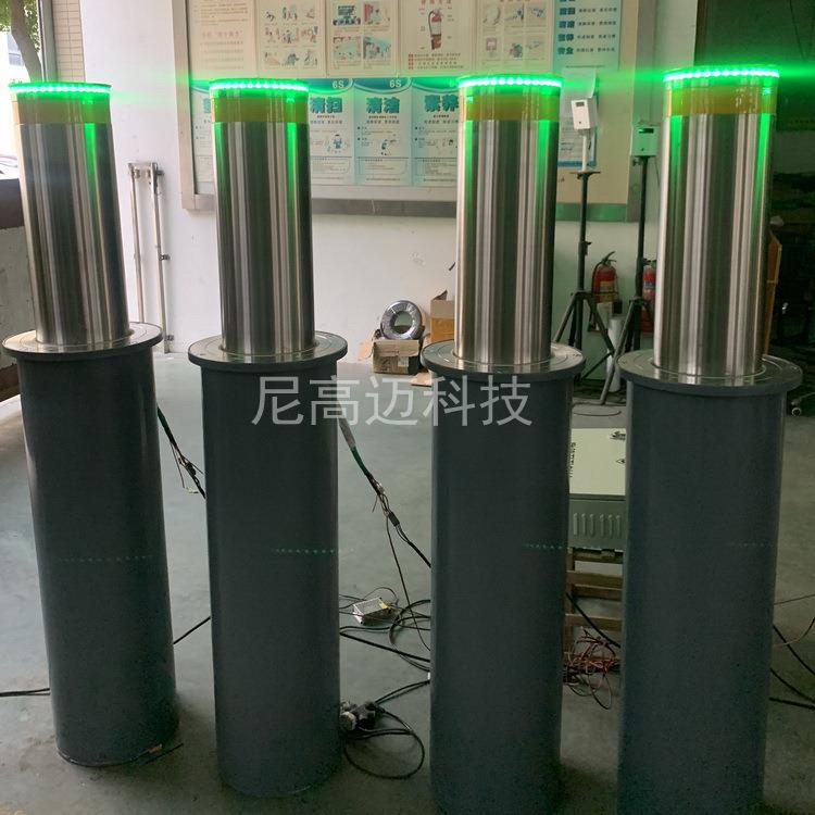 工厂电动伸缩路桩液压一体式全自动升降柱学校单位防撞护柱