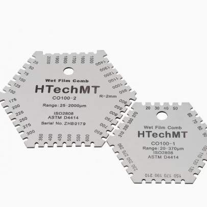 HTechMT CO100湿膜卡 梳规 湿膜测厚仪 六角梳规