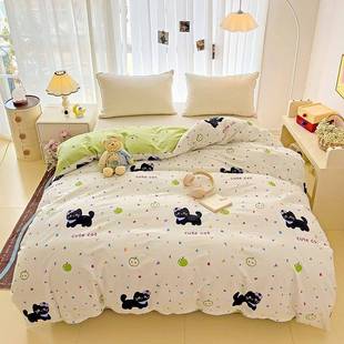 纯棉被套单件150x200x230全棉床单被罩180x200双单人学生宿舍被单