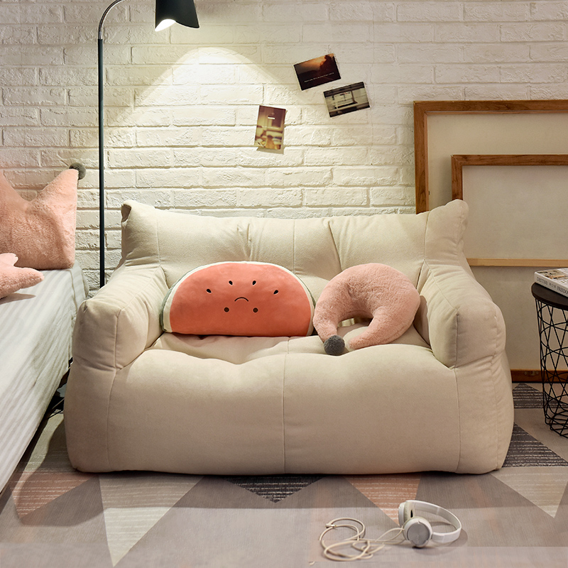 懒人豆袋小 户型双人榻榻米ins卧室单人沙发少女可爱阳台休闲躺椅