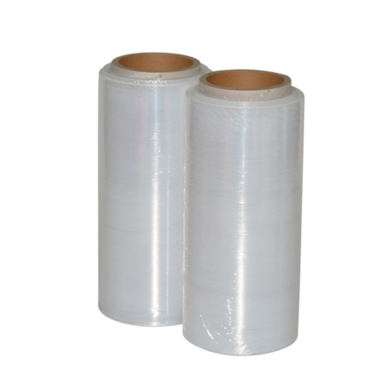 包装膜25CM宽缠绕膜PE拉伸膜工业保鲜膜透明打包膜 大卷塑料薄膜