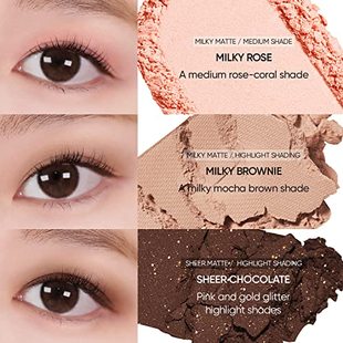 Sheer Palette Matt Eye Shimme Eyeshadow Vegan Colors Amuse