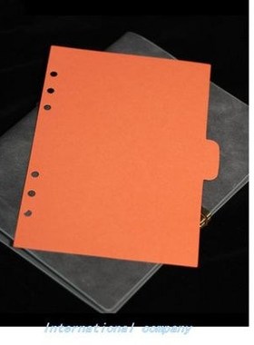 5pcs/set binder dividers a6 subject index divider for notebo