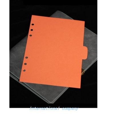 5pcs/set binder dividers a6 subject index divider for notebo