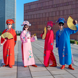 江南四大才子古装服装小品全套演出服装唐伯虎服装三句半表演服装