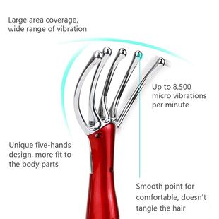 Relax Massager Scalp Five Nec SPA Finger Held Electric Hair