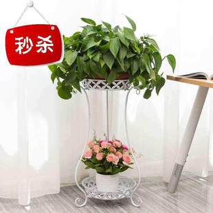 铁艺花架客厅阳台花盆架花架子绿萝多肉花 欧式 极速 拍一送一f