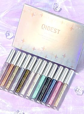 QiBest Liquid Eyeshadow 12 Color Set  Multi-dimensional Meta