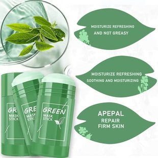 Green Tea Mask Stick with Blackhead Remover Purifying Clay