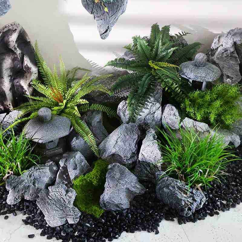 pu泡沫假石头假山造景园林庭院创意仿真景观石道具舞台橱窗装饰