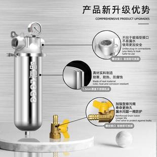 不锈钢前置过滤器泥沙铁锈自来水过滤器工业商用大流量管道滤水器