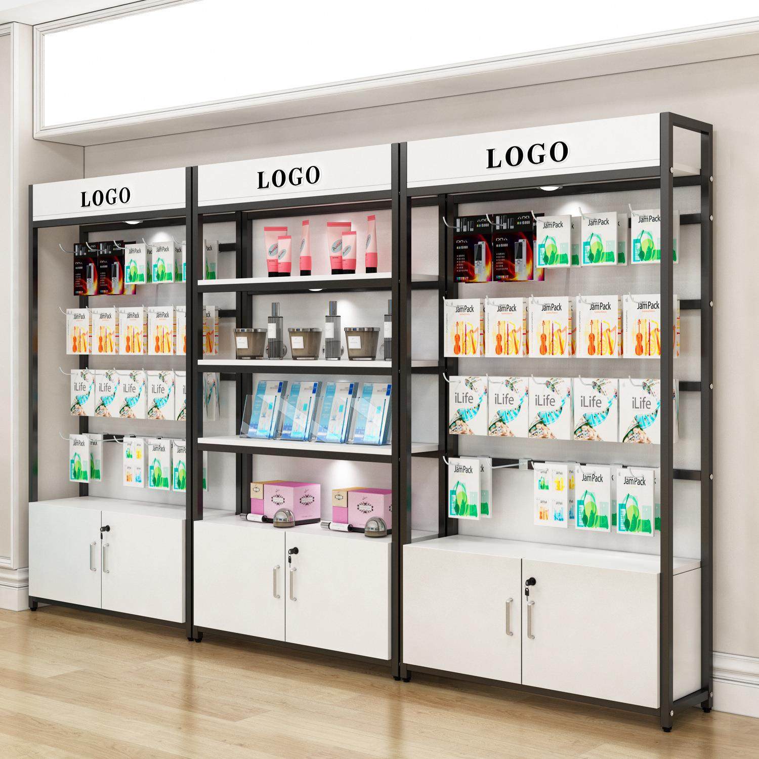 超市货架陈列架便利店货架母婴精品店钢木货柜食品文具展示架,商业/办公家具,超市货架,淘宝优惠券,粉丝福利购,淘宝优惠卷