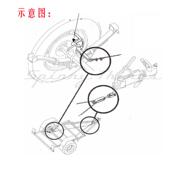 厂家直供拖车半轴拉线盘刹直轴拖车轮毂直柄卡钳5 114.3机械刹