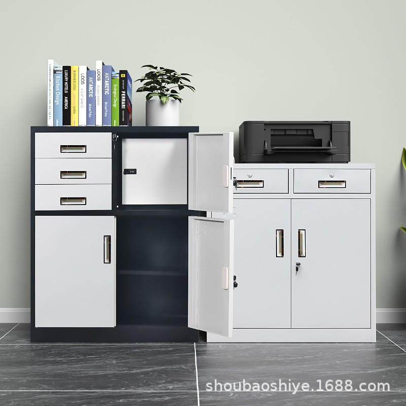 办公室铁皮资料柜文件柜矮柜带锁工具柜阳台抽屉式储物柜整装柜子,商业/办公家具,办公储物柜,淘宝优惠券,粉丝福利购,淘宝优惠卷