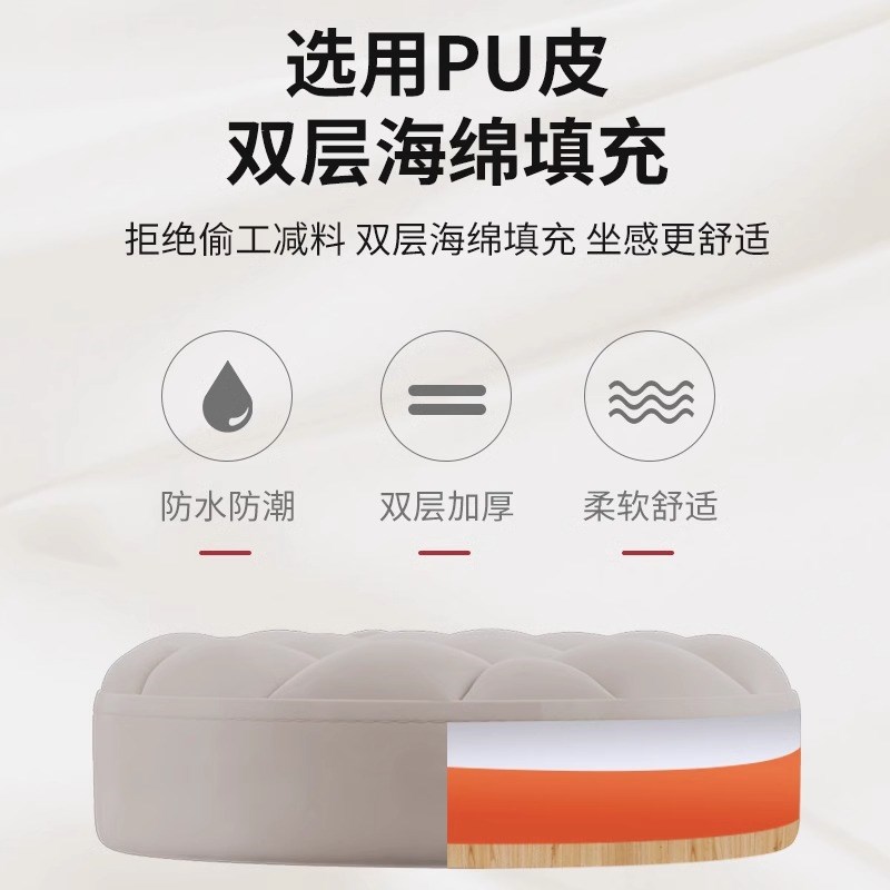 美容院凳子滑轮旋转升降圆凳化妆梳妆凳美发美甲理发椅吧凳大工椅