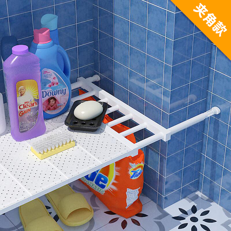 衣柜内伸缩隔板多功能分层v架免钉收纳隔层塑料置物架柜子隔断层