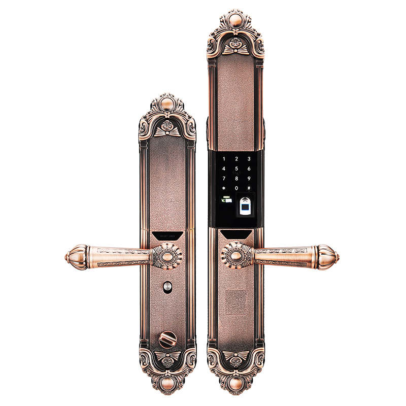 大禹半导体家g用防盗指纹锁双开门欧式别墅门锁大门锁密码锁通用