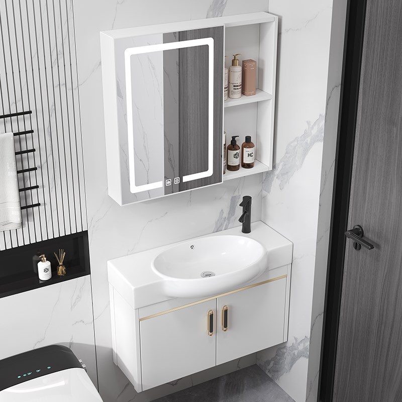 卫生间小户型浴室柜组合挂墙洗手盆窄F长洗脸盆迷你小号洗漱台面