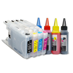6910 5910DW J825打印机填充连供墨盒LC40 J430iW MAG适用兄弟MFC