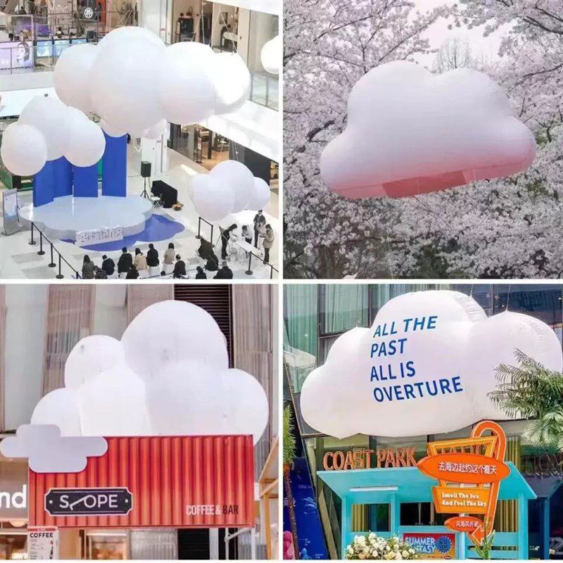 充气云朵气模造型气模PVsC闭气白云气模云朵气模显眼包气模球气模