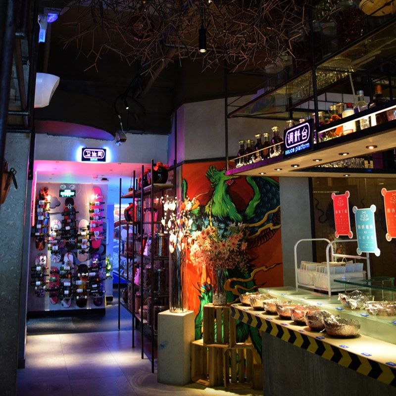 轨道射灯可伸缩调光变焦LED长杆明装吸顶吊杆吊S线导轨灯商用餐饮