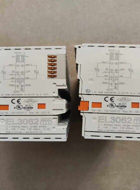 【议价】拆机倍福EL3062成色漂亮,功能完好,现货40个,标的