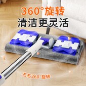 平板夹布拖把替换布多功能除尘擦地新款 懒人家用木地板拖地一拖净